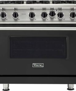 Viking - Professional 5 Series 5.1 Cu. Ft. Freestanding Gas Convection Range - Cast black 2