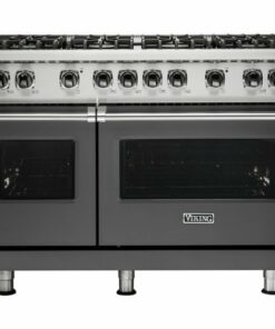Viking - Professional 5 Series Freestanding Double Oven Gas Convection Range - Damascus gray 2