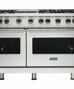 Viking - Professional 5 Series 6.1 Cu. Ft.  Freestanding Double Oven LP Gas Convection Range - Frost White 0