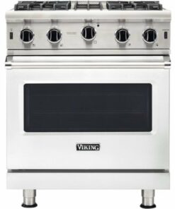 Viking - Professional 5 Series 4.0 Cu. Ft. Freestanding LP Gas Convection Range - Damascus Gray 0