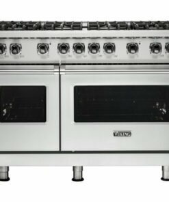 Viking - Professional 5 Series 6.1 Cu. Ft.  Freestanding Double Oven LP Gas Convection Range - Frost White 1