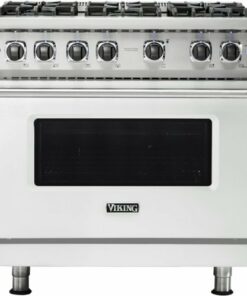 Viking - Professional 5 Series 5.1 Cu. Ft. Freestanding Gas Convection Range - Frost White 1