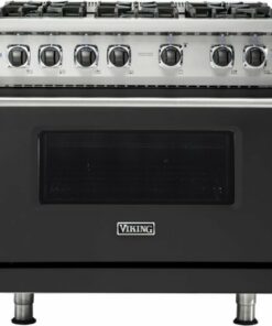 Viking - Professional 5 Series 5.1 Cu. Ft. Freestanding Gas Convection Range - Cast black 3