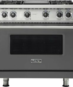 Viking - Professional 5 Series 5.1 Cu. Ft. Freestanding Gas Convection Range - Damascus gray 1