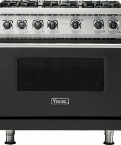 Viking - Professional 5 Series 5.1 Cu. Ft. Freestanding LP Gas Convection Range - Cast Black 0