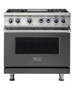 Viking - Professional 5 Series 5.1 Cu. Ft. Freestanding Gas Convection Range - Damascus gray 2