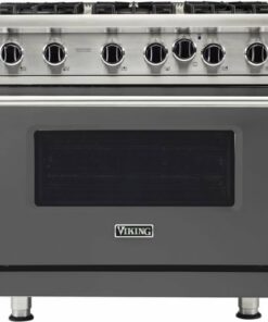 Viking - Professional 5 Series 5.1 Cu. Ft. Freestanding LP Gas Convection Range - Cast Black 1