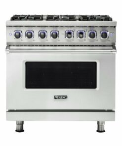 Viking - Professional 7 Series 5.1 Cu. Ft. Freestanding Gas Convection Range - Frost white