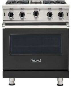 Viking - Professional 5 Series 4.0 Cu. Ft. Freestanding Gas Convection Range - Cast black 1