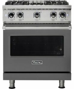Viking - Professional 5 Series 4.0 Cu. Ft. Freestanding Gas Convection Range - Damascus gray 1