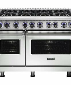 Viking - Professional 7 Series 7.3 Cu. Ft. Freestanding Double Oven Dual Fuel LP Gas Convection Range with Self-Cleaning - Frost white 1