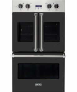 Viking - Professional 7 Series 30" Built-In Double Electric Convection Wall Oven - Cast black