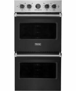 Viking - Professional 5 Series 27" Built-In Double Electric Convection Wall Oven - Cast black