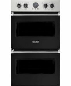 Viking - Professional 5 Series 30" Built-In Double Electric Convection Wall Oven - Cast black