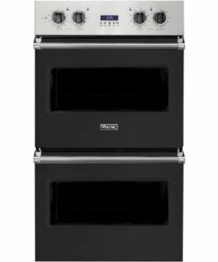 Viking - Professional 5 Series 30" Built-In Double Electric Convection Wall Oven - Cast Black