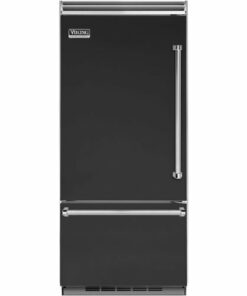 Viking - Professional 5 Series Quiet Cool 20.4 Cu. Ft. Bottom-Freezer Built-In Refrigerator - Cast Black 0