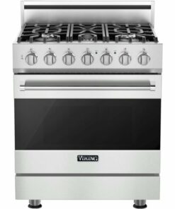 Viking - 3 Series 4.0 Cu. Ft. Freestanding Gas Convection Range with Self-Cleaning - Frost White