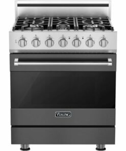 Viking - 3 Series 4.0 Cu. Ft. Freestanding LP Gas Convection Range with Self-Cleaning - Damascus Gray