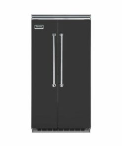 Viking - Professional 5 Series Quiet Cool 25.3 Cu. Ft. Side-by-Side Built-In Refrigerator - Cast Black