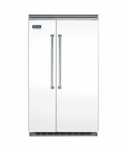 Viking - Professional 5 Series Quiet Cool 29.1 Cu. Ft. Side-by-Side Built-In Refrigerator - Frost White