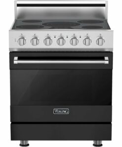 Viking - 3 Series 4.7 Cu. Ft. Freestanding Electric True Convection Range with Self-Cleaning - Cast Black