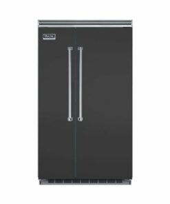Viking - Professional 5 Series Quiet Cool 29.1 Cu. Ft. Side-by-Side Built-In Refrigerator - Damascus Gray