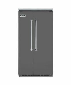 Viking - Professional 5 Series Quiet Cool 25.3 Cu. Ft. Side-by-Side Built-In Refrigerator - Damascus Gray