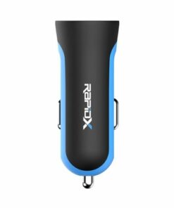 RapidX - X2PD 2-Port Vehicle Charger with One QC 18W USB Port & One 30W USB-C Port, 48W Max Output - Blue