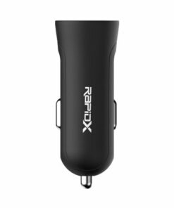 RapidX - X2PD 2-Port Vehicle Charger with One QC 18W USB Port & One 30W USB-C Port, 48W Max Output - Black