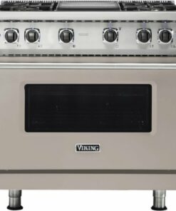 Viking - Professional 5 Series 5.1 Cu. Ft. Freestanding LP Gas Convection Range - Pacific Gray 0
