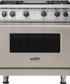 Viking - Professional 5 Series 5.1 Cu. Ft. Freestanding Gas Convection Range - Pacific Gray 0