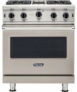 Viking - Professional 5 Series 4.0 Cu. Ft. Freestanding LP Gas Convection Range - Pacific Gray 0