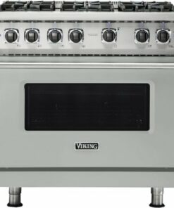 Viking - Professional 5 Series 5.1 Cu. Ft. Freestanding Gas Convection Range - Arctic gray 1