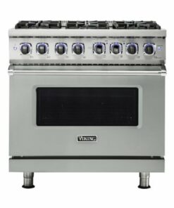 Viking - Professional 7 Series 5.1 Cu. Ft. Freestanding Gas Convection Range - Arctic gray 0