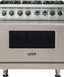 Viking - Professional 5 Series 5.6 Cu. Ft. Freestanding Dual Fuel True Convection Range with Self-Cleaning - Pacific Gray 1