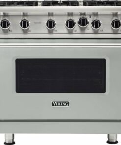 Viking - Professional 5 Series 5.1 Cu. Ft. Freestanding LP Gas Convection Range - Arctic Gray 1