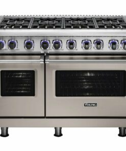 Viking - Professional 7 Series Freestanding Double Oven Gas Convection Range - Pacific gray 0