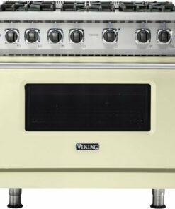 Viking - Professional 5 Series 5.1 Cu. Ft. Freestanding LP Gas Convection Range - Vanilla Cream 0