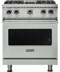 Viking - Professional 5 Series 4.0 Cu. Ft. Freestanding LP Gas Convection Range - Arctic Gray 1