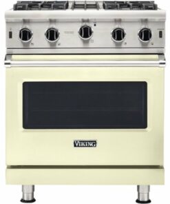 Viking - Professional 5 Series 4.0 Cu. Ft. Freestanding LP Gas Convection Range - Vanilla Cream 1