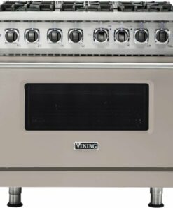 Viking - Professional 5 Series 5.6 Cu. Ft. Freestanding Dual Fuel LP Gas True Convection Range with Self-Cleaning - Pacific Gray 0