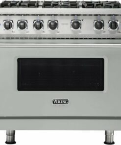 Viking - Professional 5 Series 5.1 Cu. Ft. Freestanding LP Gas Convection Range - Arctic Gray 2