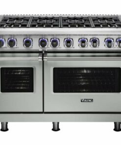 Viking - Professional 7 Series 6.1 Cu. Ft. Freestanding Double Oven LP Gas Convection Range - Arctic Gray 1