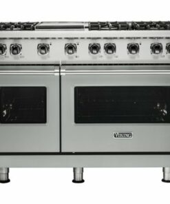 Viking - Professional 5 Series Freestanding Double Oven Gas Convection Range - Arctic gray 1