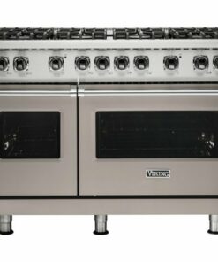 Viking - Professional 5 Series 6.1 Cu. Ft.  Freestanding Double Oven LP Gas Convection Range - Pacific Gray 1