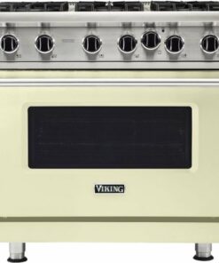 Viking - Professional 5 Series 5.1 Cu. Ft. Freestanding LP Gas Convection Range - Vanilla Cream 2