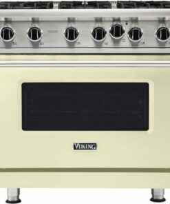 Viking - Professional 5 Series 5.1 Cu. Ft. Freestanding Gas Convection Range - Vanilla Cream 1