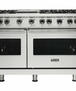 Viking - Professional 5 Series Freestanding Double Oven Gas Convection Range - Arctic gray 2