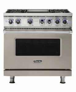 Viking - Professional 7 Series 5.1 Cu. Ft. Freestanding LP Gas Convection Range - Pacific Gray 1