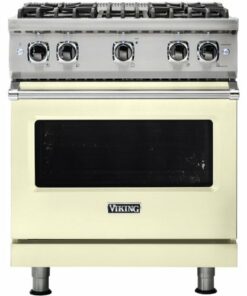 Viking - Professional 5 Series 4.0 Cu. Ft. Freestanding Gas Convection Range - Vanilla Cream 1